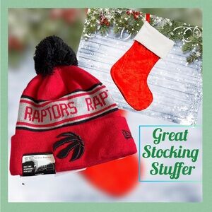 🔖 RAPTORS | Red Knit Beanie